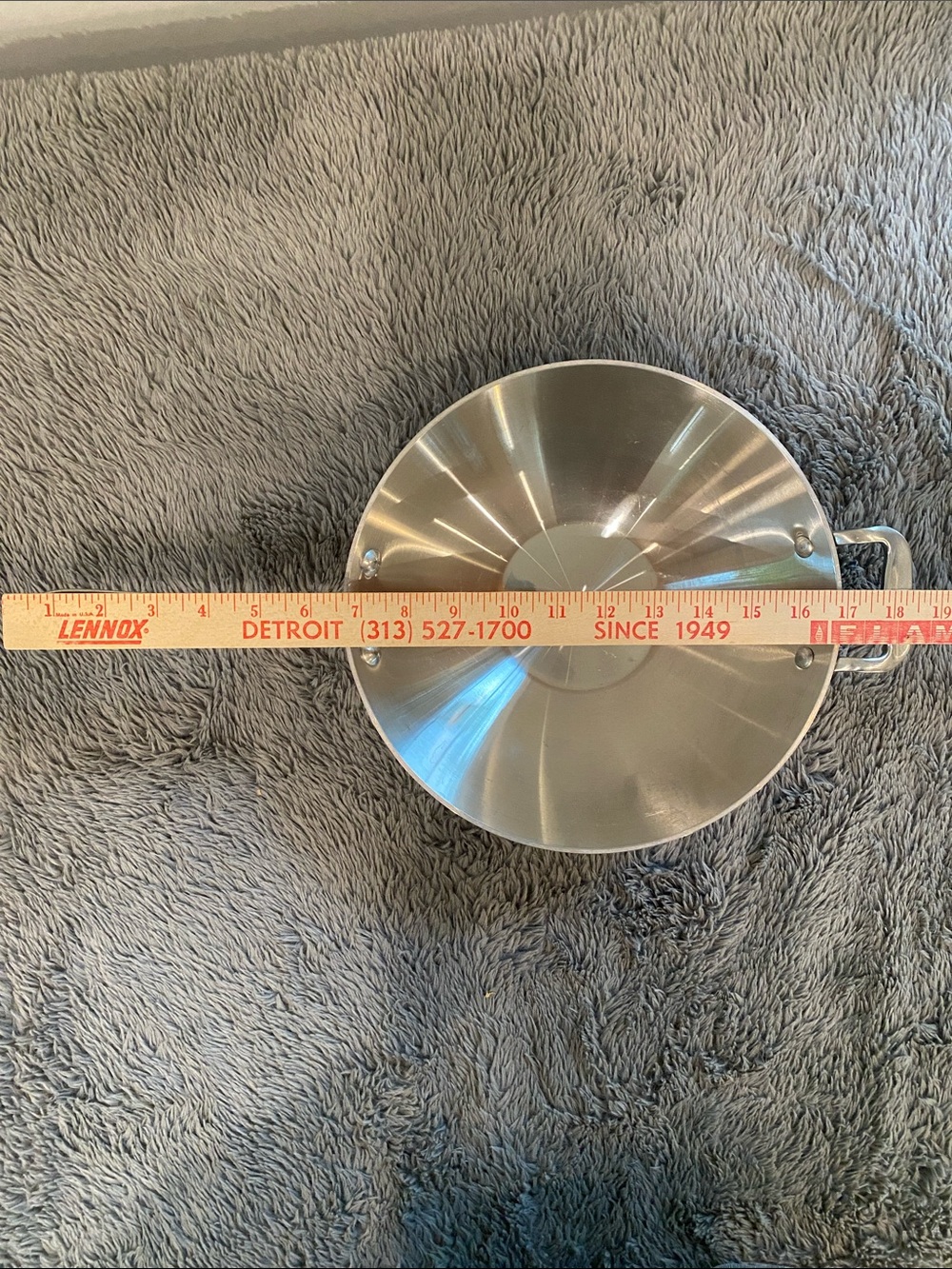 All Clad Stainless Steel small wok pan stir fry 10" cooking professional - Picture 9 of 11